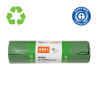 Saci plastic reciclat, standard, 240L, 87x140cm, 27 microni, 10buc/rola, RESACO - verzi