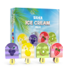 Cutie cu radiere pt creion, nu lasa reziduuri, 36buc/cutie, SILKA Ice Cream-design inghetata cu fruc