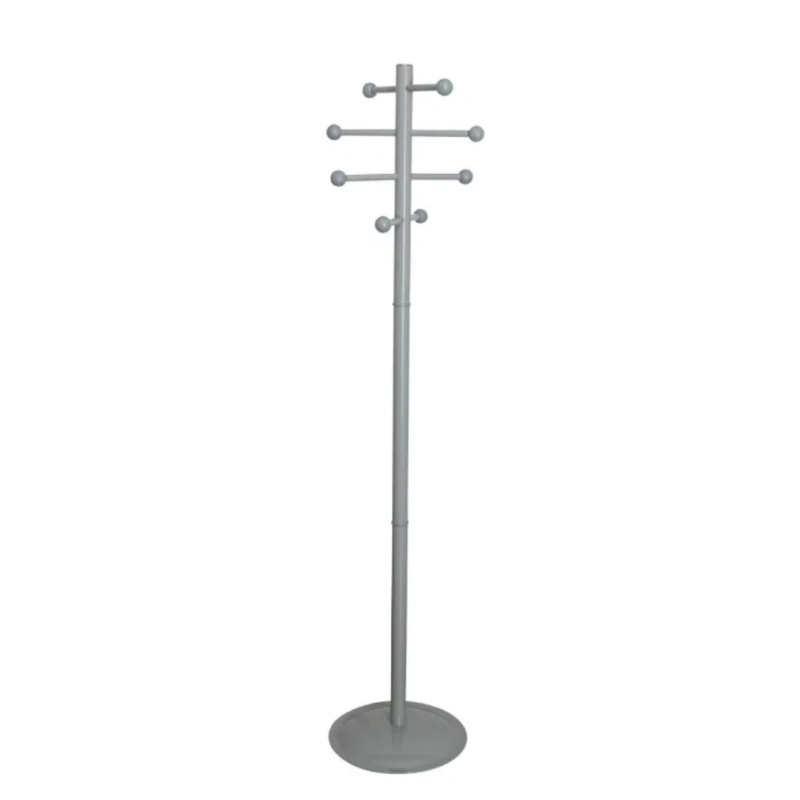 Cuier metalic, 8 agatatori, baza solida, MAUL Saphir Lite - gri
