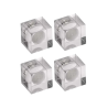 Magneti forma patrata MAUL, din acril 1,5 kg, 4 buc/set - transparenti