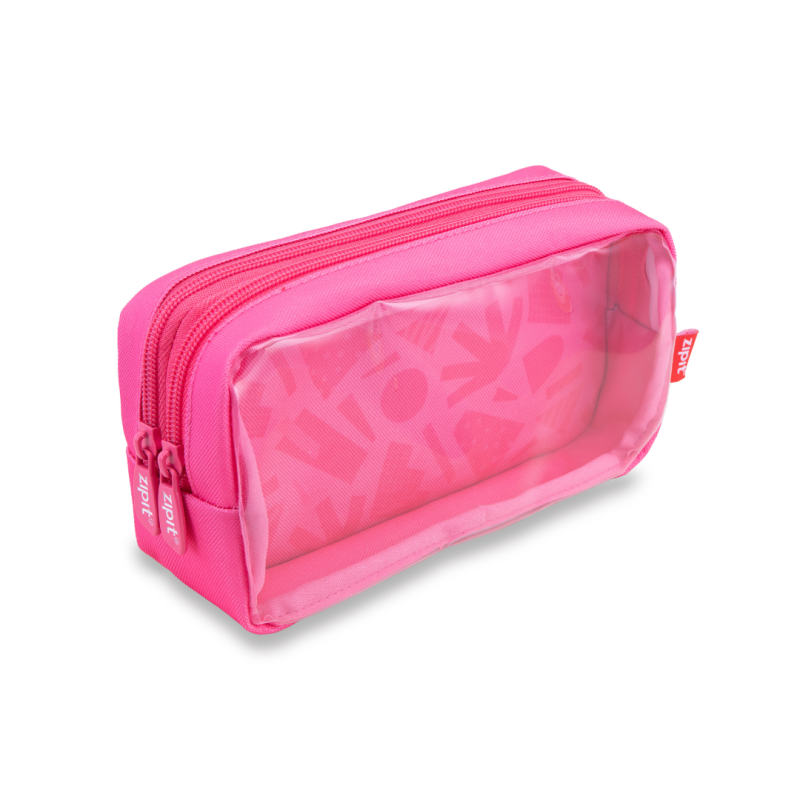 Penar cu fermoar ZIPIT Half & Half 2 compartimente -Coral Leaves