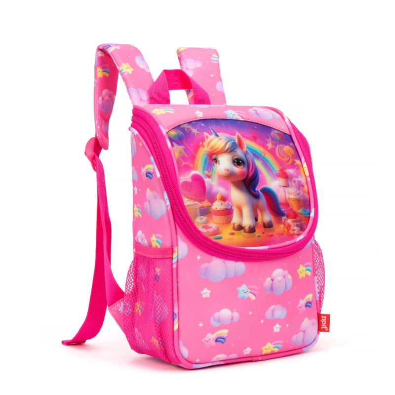 Rucsac mini ZIPIT Unicorn Pink Cloud