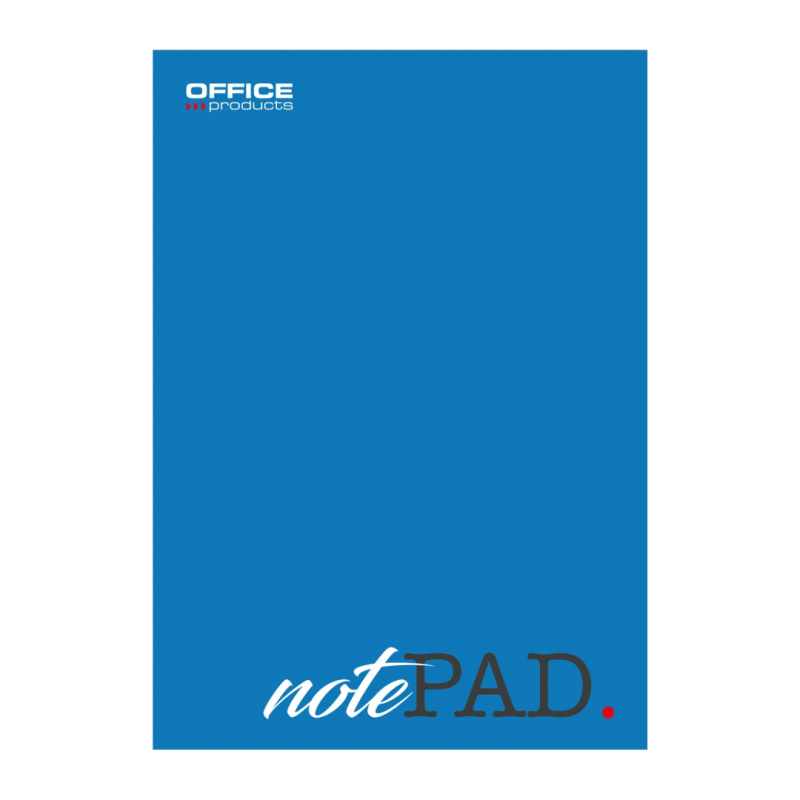 Blocnotes A5, 100 file - 60gsm, lipit pe latura mica, coperta albastra, Office Products - matematica