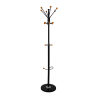 Cuier metalic 14 agatatori, baza din marmura, suport umbrele, Office Products Stockholm - negru