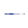 Pix transparent cu gel, cu rubber grip, varf 0.5mm, Office Products - albastru