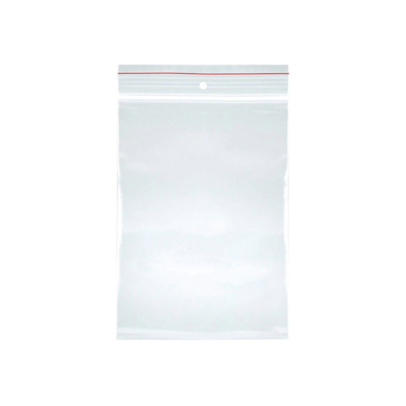 Pungi plastic cu fermoar pt sigilare, 300x400mm, 40microni, 100buc/set, Office Products-transparente