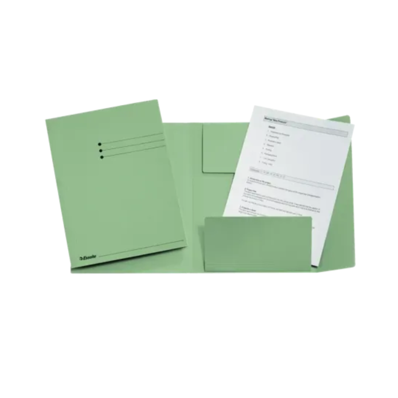 Dosar tip plic ESSELTE, carton, A4, verde deschis