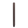 Lumanari cu dungi, pentru cina, 25 x 300mm, 4 buc/set, DONAU Home - maro