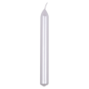 Lumanari pentru cina, lacuite, 20 x 170mm, 10 buc/set, DONAU Home - albe