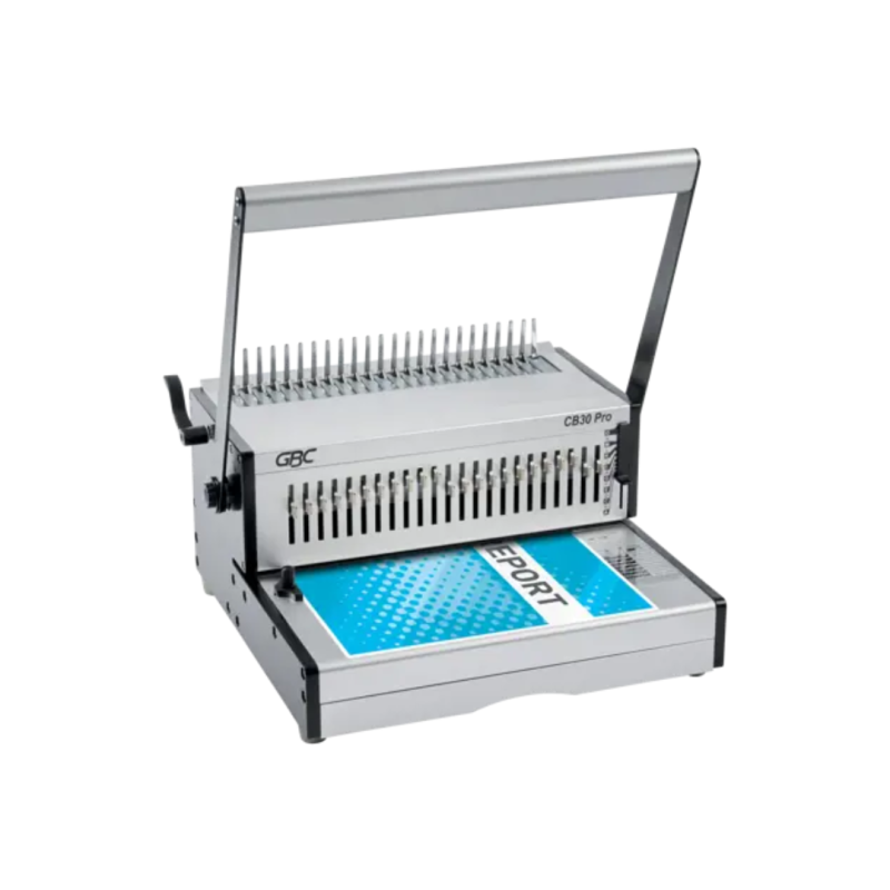 Masina indosariere profesionala GBC CombBind CB30 Pro, manuala, cu spire din plastic, A4, 30/500 col