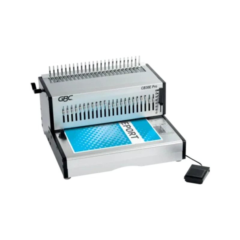 Masina indosariere profesionala GBC CombBind CB30E Pro, electrica, cu spire din plastic, A4, 30/500