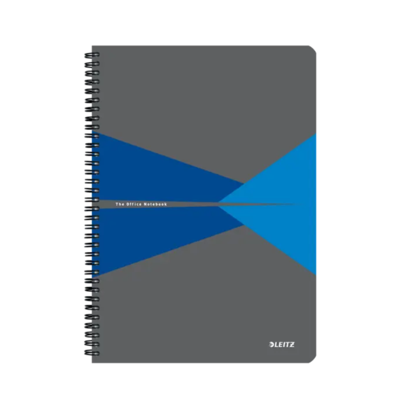 Caiet de birou LEITZ Office, PP, certificare FSC, reciclabil, A4, 90 coli, cu spira, dictando