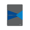 Caiet de birou LEITZ Office, PP, certificare FSC, reciclabil, A4, 90 coli, cu spira, matematica