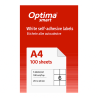 Etichete albe autoadezive 6/A4, 210 x 48 mm, 100 coli/top, Optima Smart