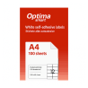Etichete albe autoadezive 12/A4, 105 x 49.5 mm, 100 coli/top, Optima Smart