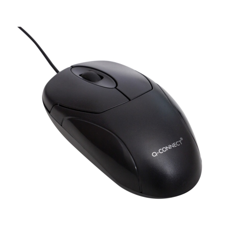 Mouse cu fir Q-Connect - negru