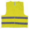 Vesta reflectorizanta DONAU, 100% polyester, cu arici, marimea 3XL - galbena