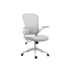 Scaun de birou, brate plastic, rotile, mesh textil/stofa, Office Products Chios - gri