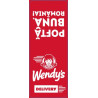 Rola etichete, 1000 buc/rola personalizat Wendy"s