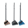 Set faras + perie, cu coada 87cm, margine din cauciuc, YORK - diverse culori