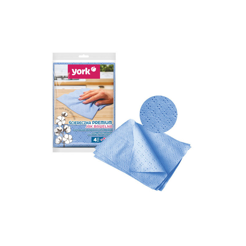 Lavete din bumbac, 35 x 50cm, 4buc/set + 1 gratis, YORK Premium