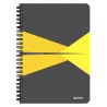 Caiet de birou LEITZ Office, carton, A5, cu spira, dictando - galben