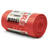 Saci menajeri standard HDPE, 35L, 50 x 54cm, 6 microni, 50buc/rola, Sipeko - rosii