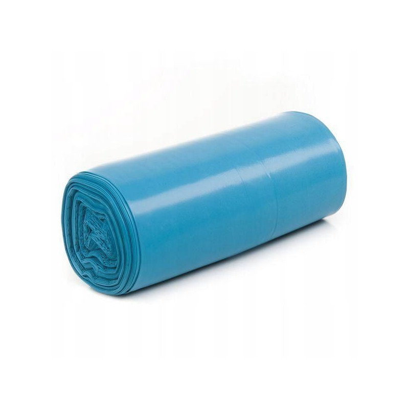 Saci menajeri rezistenti LDPE, 60L, 60 x 72cm, 20 microni, 25buc/rola, Sipeko - albastri