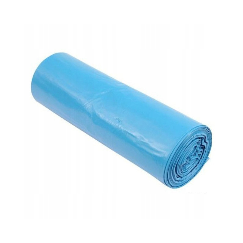 Saci menajeri extra rezistenti LDPE, 120L, 70 x 110cm, 24 microni, 25buc/rola, Sipeko - albastri