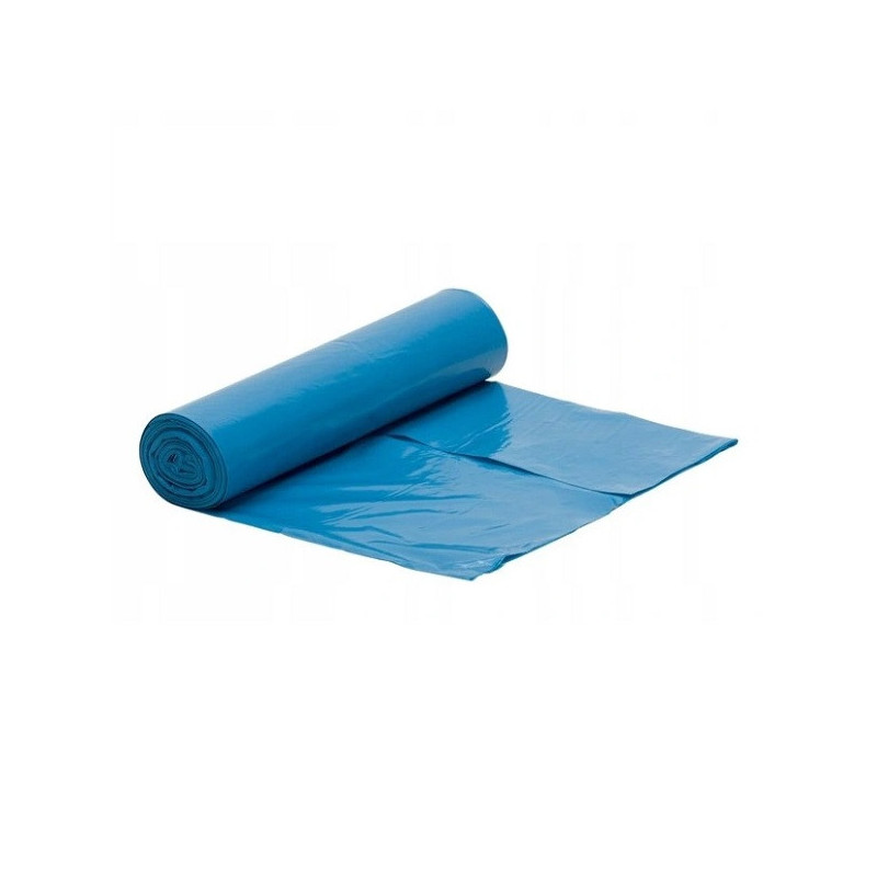 Saci menajeri super rezistenti LDPE, 160L, 90 x 110cm, 28 microni, 10buc/rola, Sipeko - albastri