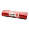 Saci menajeri super rezistenti LDPE, 160L, 90 x 110cm, 28 microni, 10buc/rola, Sipeko - rosii