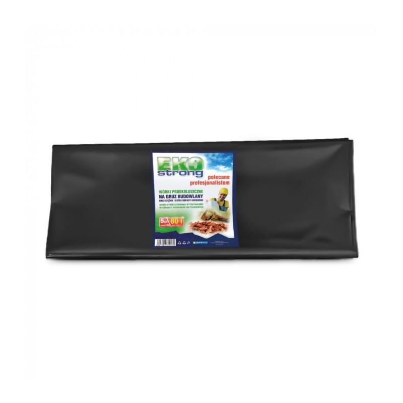 Saci pentru moloz 80L, 60 x 100cm, 100 microni, 5buc/pachet, Sipeko - negri