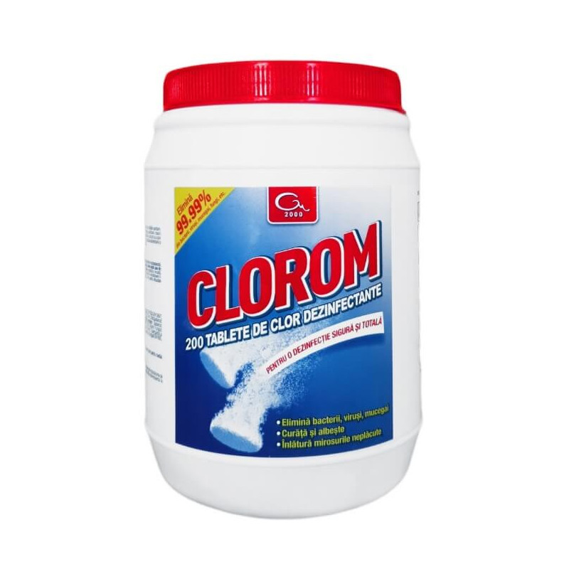 Dezinfectant tablete efervescente Virucid 200 buc, Clorom