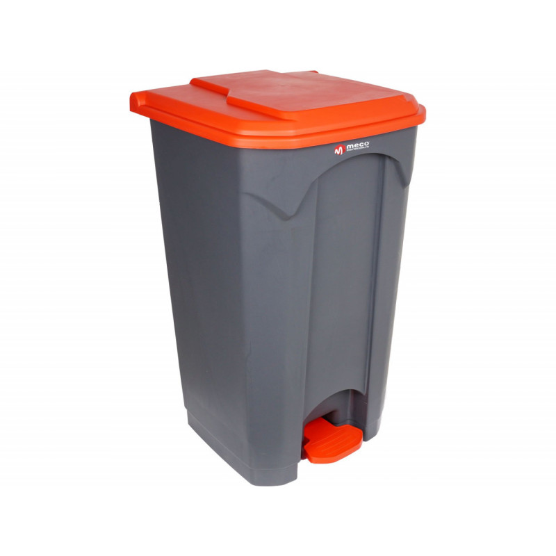 Cos de gunoi cu pedala 87L, rosu