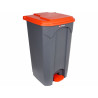 Cos de gunoi cu pedala 87L, rosu