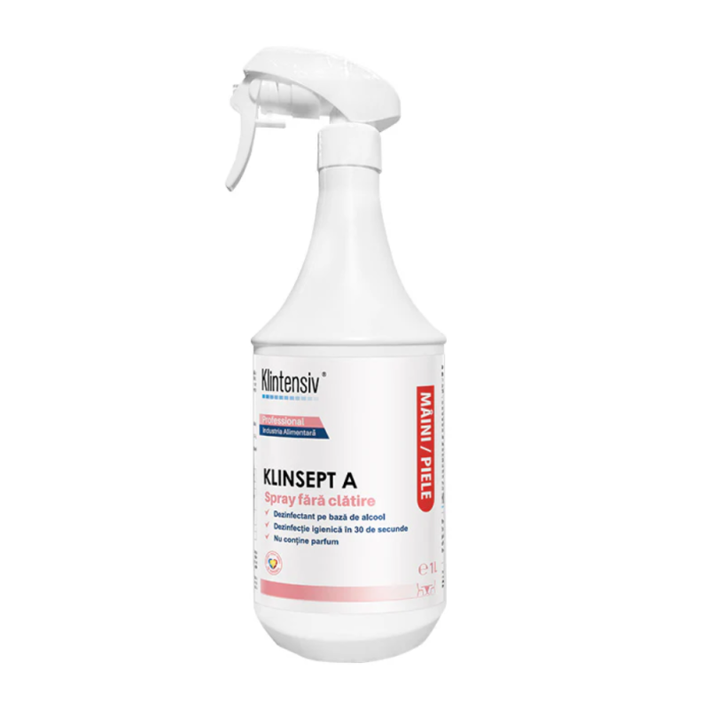 Dezinfectant pentru maini si tegumente pe baza de alcool, 1L Klinsept A