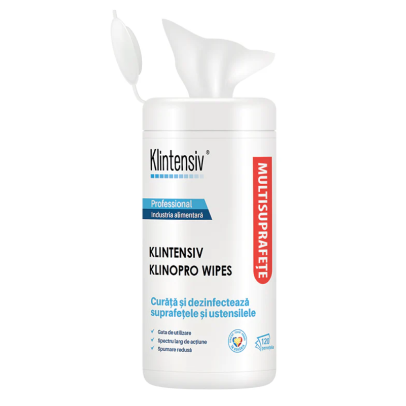 Servetele umede dezinfectante, 120buc/pachet KLINOPRO WIPES