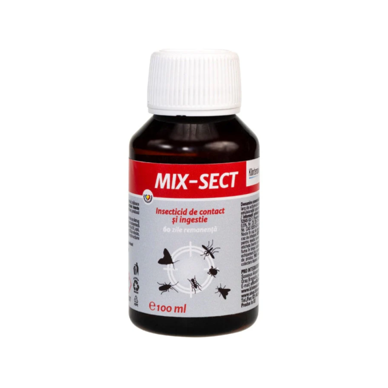 Insecticid lichid concentrat pentru interior si exterior 100ML, Mix-Sect