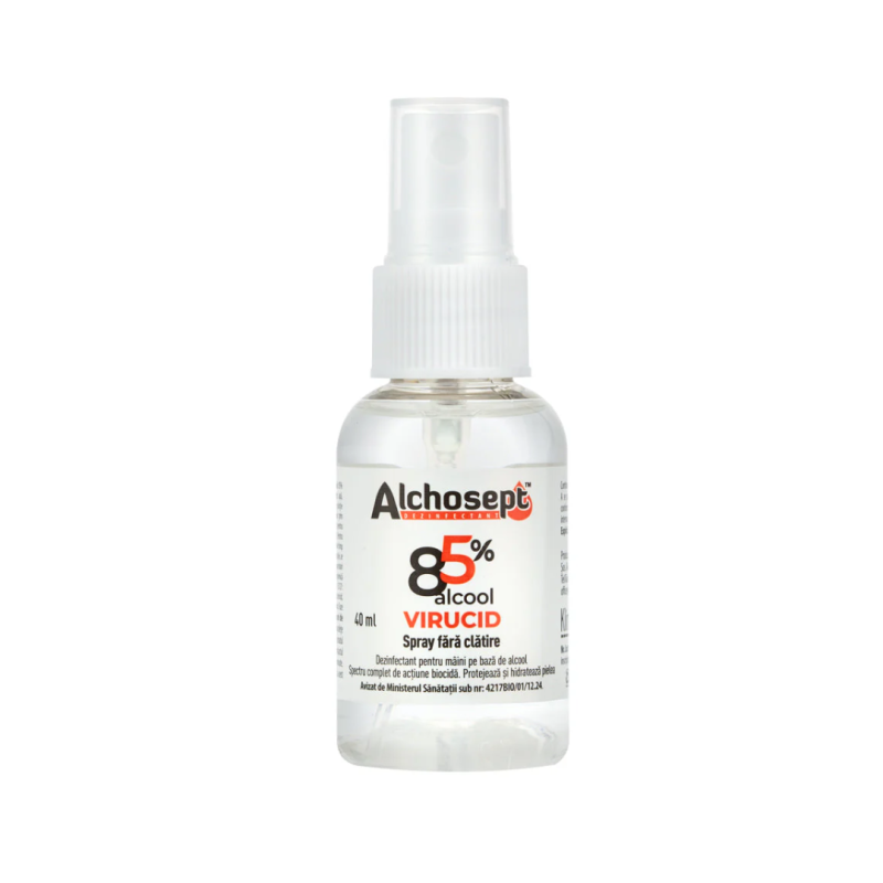 Alchosept - Dezinfectant maini si tegumente pe baza de alcool 40ml