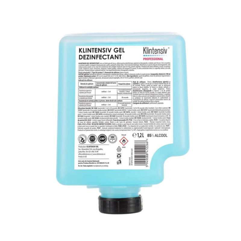 Klintensiv - Gel dezinfectant profesional pentru maini Cartus 1200ml