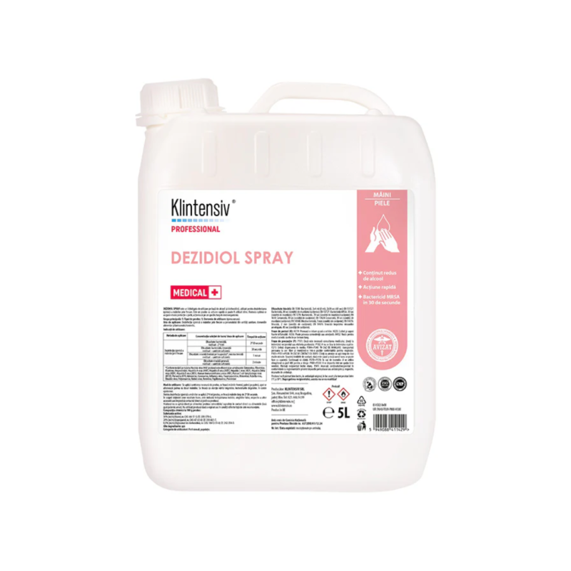Dezidiol Spray - dezinfectant pentru maini pe baza de 2 alcooli 5L