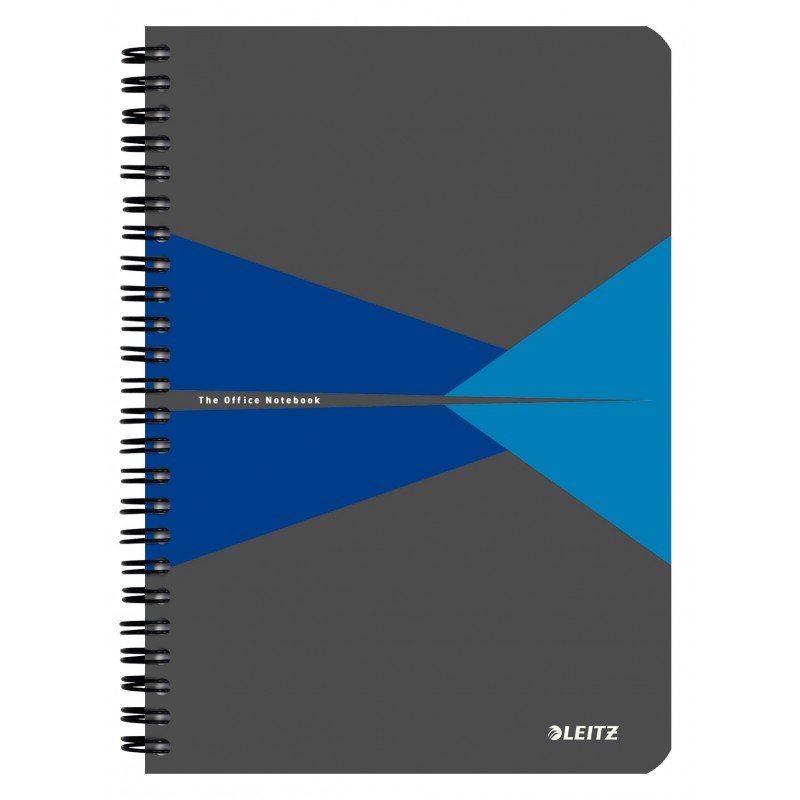 Caiet de birou LEITZ Office, PP, A5, cu spira, dictando - albastru