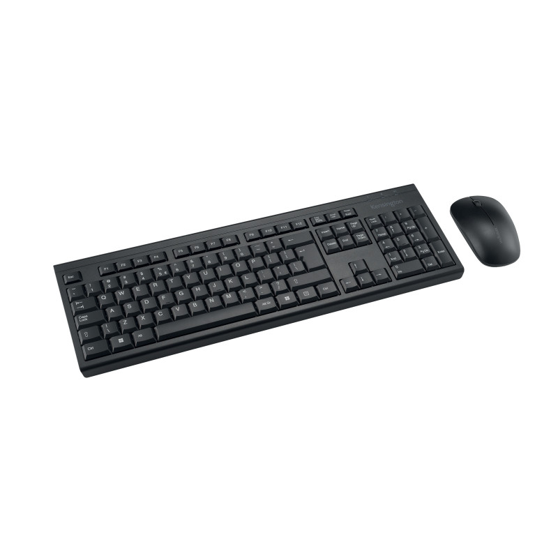 Kit tastatura + mouse Kensington EQ KM150, mouse reincarcabil, conexiune wireless, negru