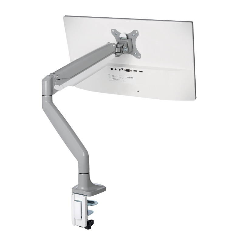 Suport pentru monitor Kensington One-Touch, cu un brat ajustabil, gri deschis