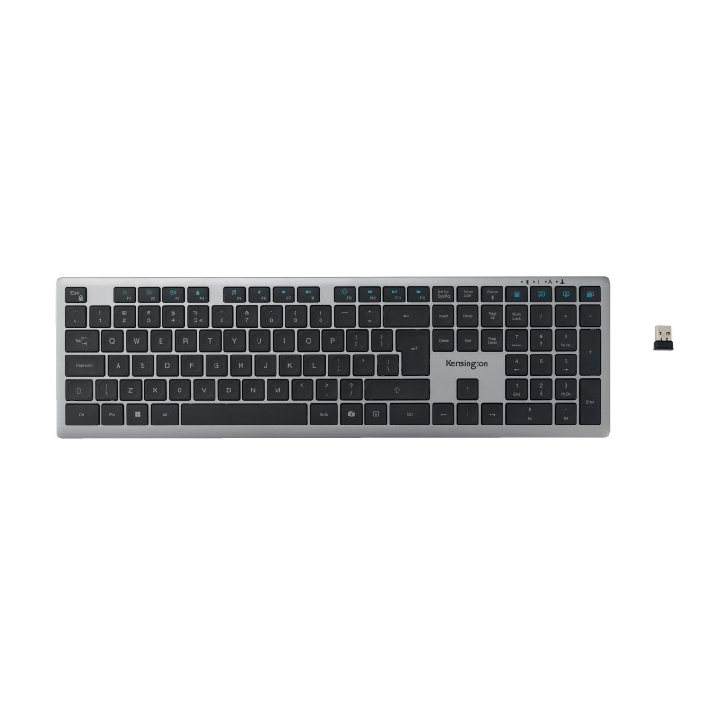 Tastatura Kensington EQ KB535, reincarcabila, conexiune wireless, bluetooth, gri