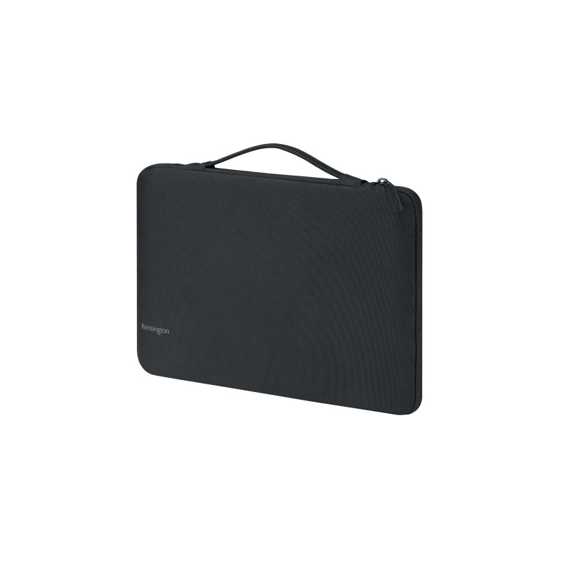 Husa Kensington Classic EQ, pentru laptop 14", cu maner, material partial reciclat, negru