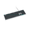 Tastatura Kensington EQ KB515, reincarcabila, cu fir, plastic partial reciclat, gri