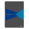 Caiet de birou LEITZ Office, carton, A4, cu spira, matematica - albastru