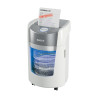 Distrugator documente manual, LEITZ IQ OptiMax Small Office 350 Micro Cut, P5 22L - Alb