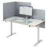 Separator de birou LEITZ, 70x60 cm, material netesut, recliclat, gri